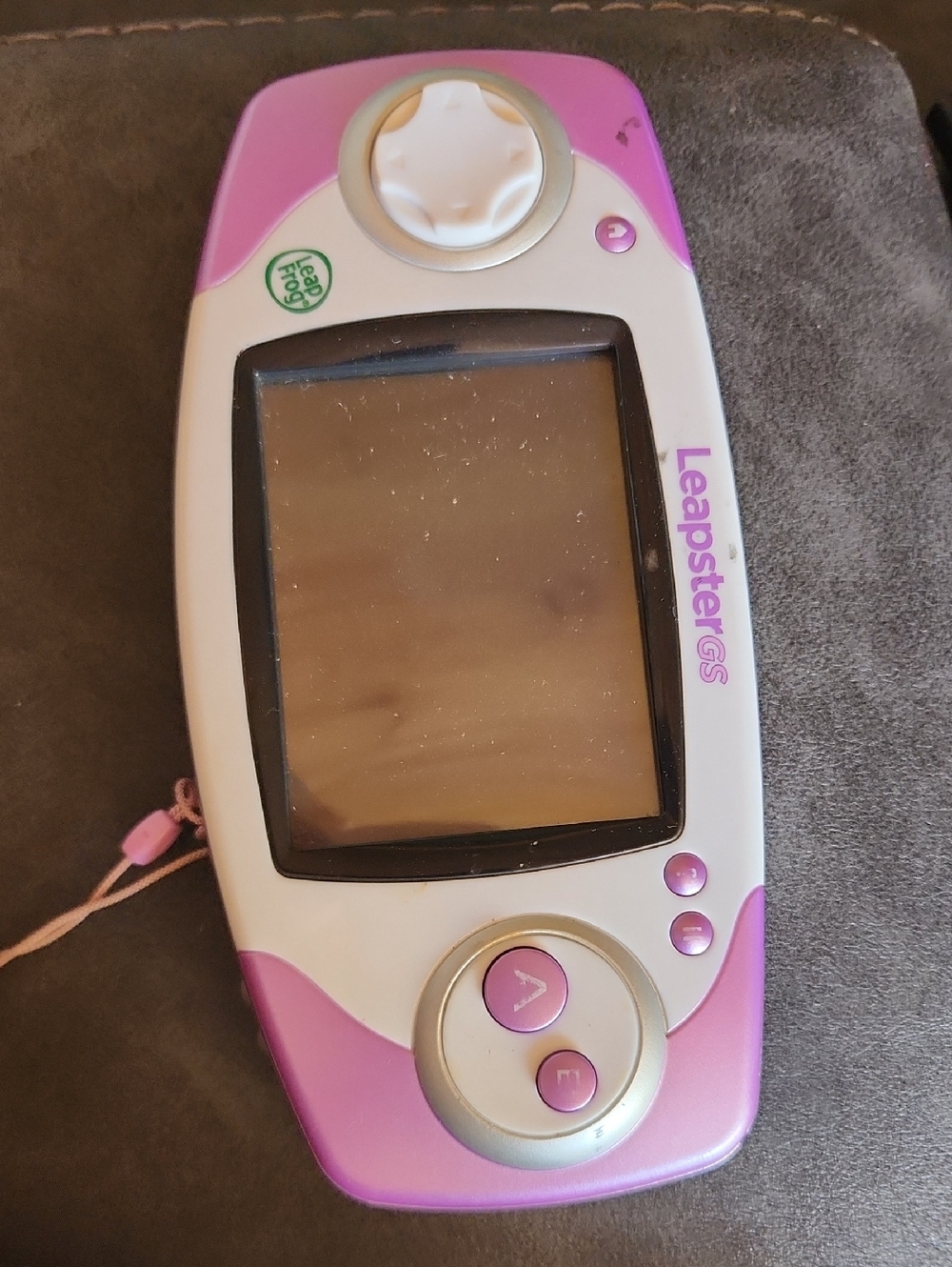 LeapFrog Leapster GS Handheld Learning Game Console - Pink & White With Tangled